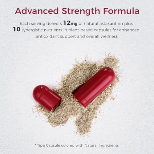 Natural antioxidant supplement bottle with capsules layout