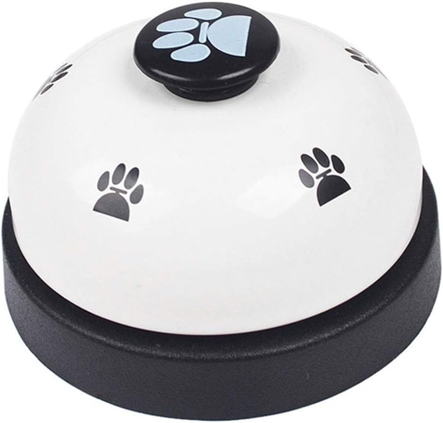Petyoung dog training bell with paw print design front view