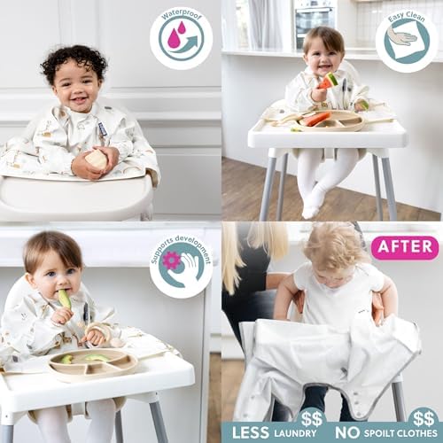 Waterproof test on the premium polyurethane coated polyester fabric of the BIBaDO baby bib