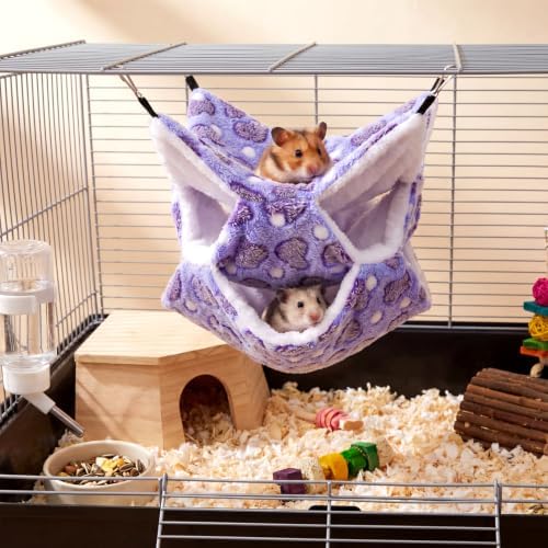 Sadnyy guinea pig rat hammock colorful pattern close up