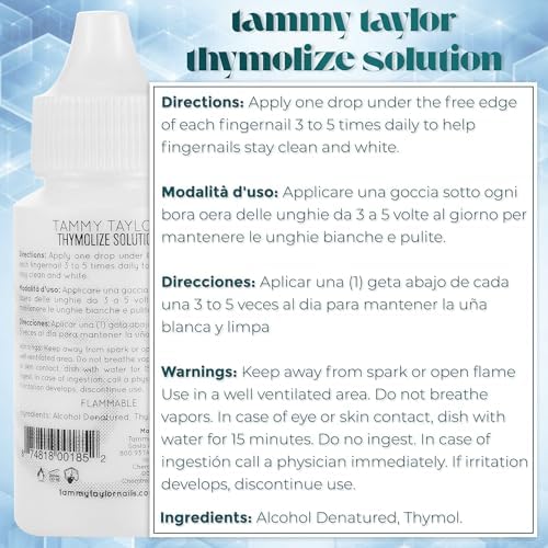 Tammy Taylor Thymolize liquid serum for damaged fingernail and toe nail repair