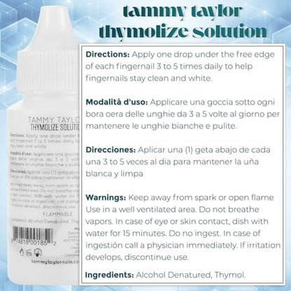 Tammy Taylor Thymolize liquid serum for damaged fingernail and toe nail repair