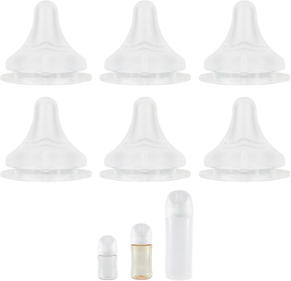 Xunicute silicone replacement nipple front view for premium baby bottle essentials.