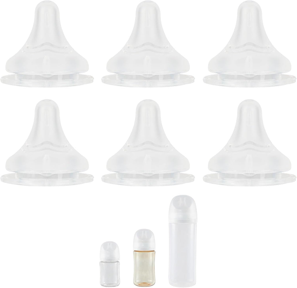 Xunicute silicone replacement nipple front view for premium baby bottle essentials.