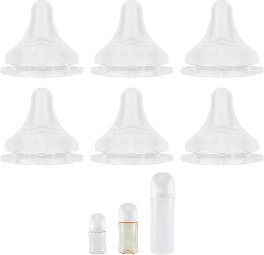 Xunicute silicone replacement nipple front view for premium baby bottle essentials.