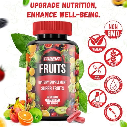 Forent daily multivitamin bottle side profile view