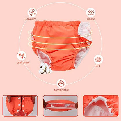 Two pack reusable washable swim diapers for infants