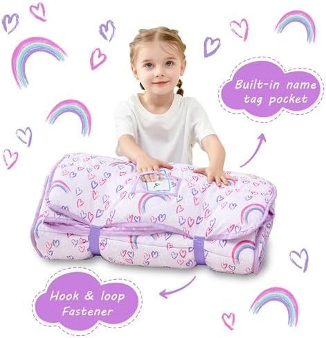 Close up view of the soft minky fleece fabric lining on the Lasoftan kids slumber bag