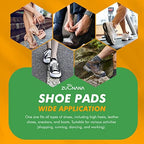 Anti-slip metatarsal cushions showing adhesive backing and color variants
