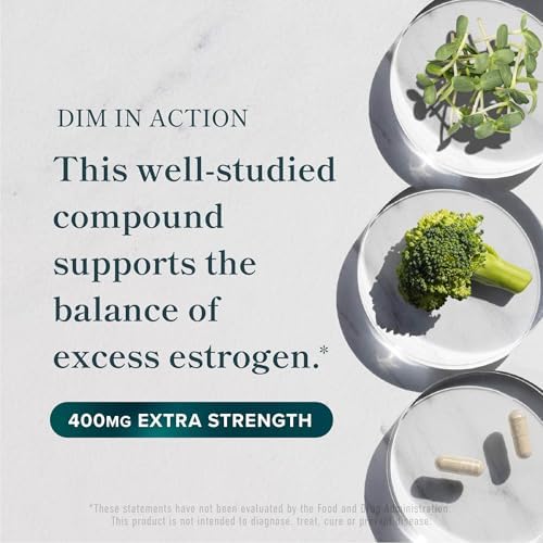 SMNutrition DIM 400mg capsule bottle side label ingredient facts