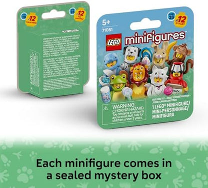 Close up view of the lion and koala costume characters from the collectible toy set.