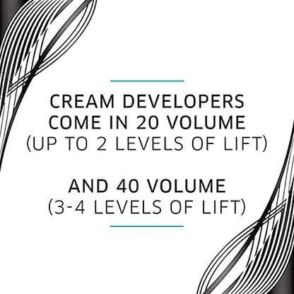Wella Color Charm 20 volume developer bottle size comparison
