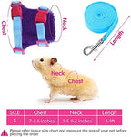 Satinior guinea pig harness and leash set laid flat