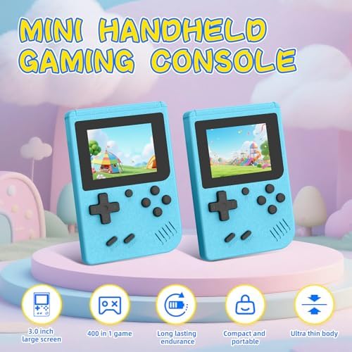Wdyqje portable retro game player with 400 classic games