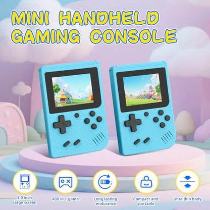 Wdyqje portable retro game player with 400 classic games