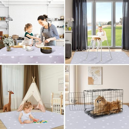 WOMUMON multi purpose weaning mat protecting tiles from kids art crafts mess