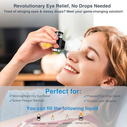 NKQ steam therapy machine for natural tears restoration and eye fatigue