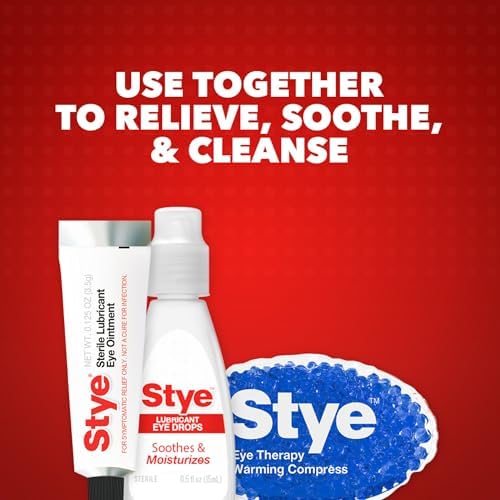 Stye warming compress being applied for soothing eyelid relief