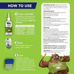 Back of Nix Ultra shampoo bottle with detailed usage instructions and ingredients.
