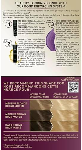 Instruction insert and professional application details for the Schwarzkopf professional quality hair color.