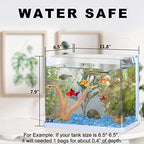 Turtle tank substrate featuring smooth non-toxic glass stones