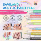 Saviland nail art markers showing 12 vibrant colors