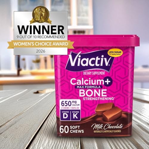 Viactiv bone strengthening supplement soft chews nutrition facts label
