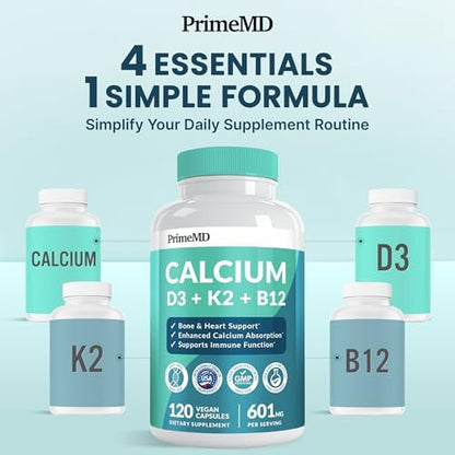 PrimeMD 120 capsules bottle for bone and heart health