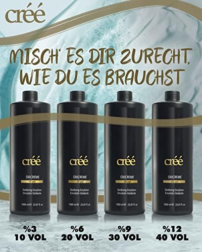 CrÃ©Ã© premium blue powder lightener for multi level hair lifting back panel