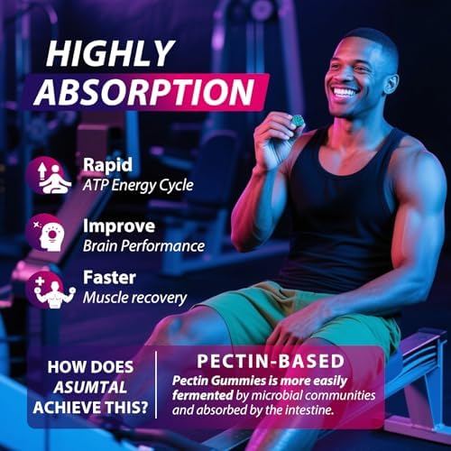 Asumtal vegan sugar free chewable fitness supplement packaging