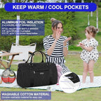 Supromomi extra large diaper tote angled lifestyle view
