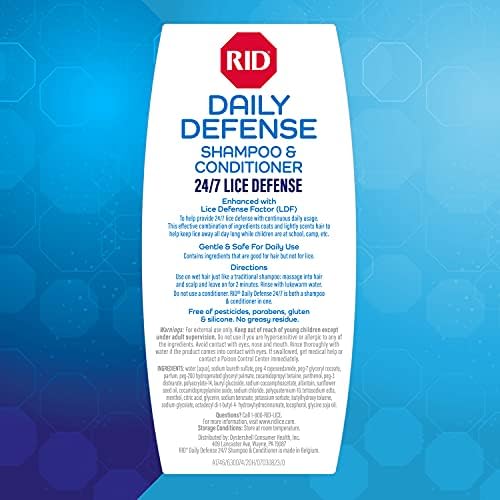 RID Daily Defense shampoo and conditioner for daily head lice protection