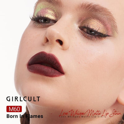 GIRLCULT Matte Lip Stain â€“ Lightweight Velvet Lip Tint, Long Lasting Liquid Lipstick, Transfer Resistant, Non-Drying & Smudge Proof Formula (M60) - Image 4