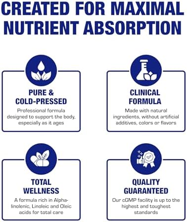 Gluten free and non GMO cold pressed flaxseed oil supplement bottle base view