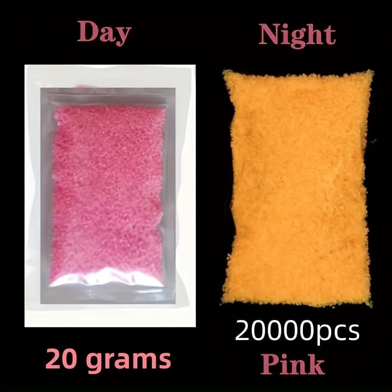 20000pcs Fluorescent Superluminescent Particles Wishing Bottle Decoration Luminous Sand Powder Party Fish Tank Luminous Jewelry Casting Supplies Filling 20G - Image 5