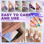 Professional nail art design created using QEXA marker pens