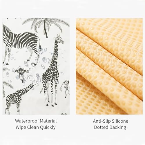Insular kids mess mat safari design during arts and crafts