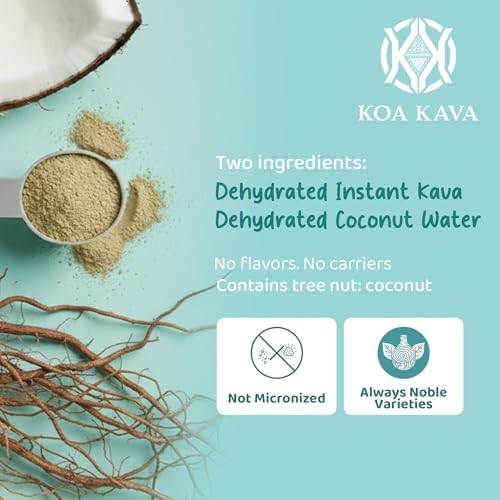 Koa Kava Noble Fiji dehydrated drink mix powder texture close up