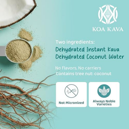 Koa Kava Noble Fiji dehydrated drink mix powder texture close up