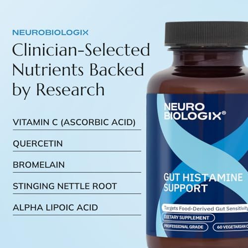 Side view of Neurobiologix gut health supplement bottle