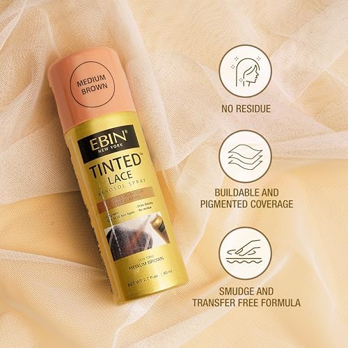 Ebin New York Tinted Lace Spray for wig melting and blending