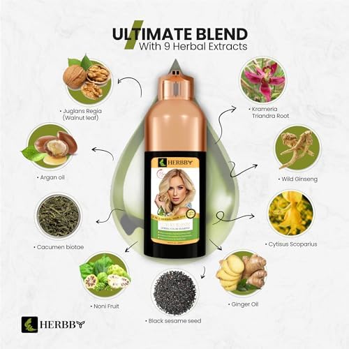 HERBBY five hundred milliliters luxury blonde hair color bottle