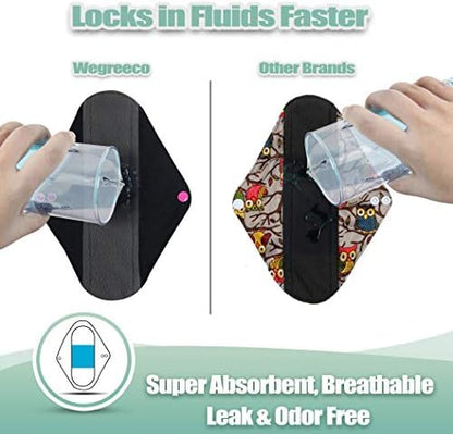 Wegreeco mini wet bag for storing reusable cloth pads while traveling.