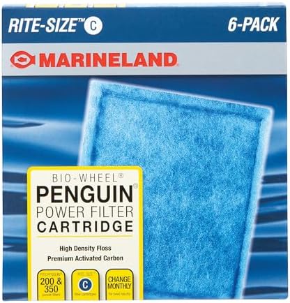 MarineLand Rite-Size C six count filter box retail packaging
