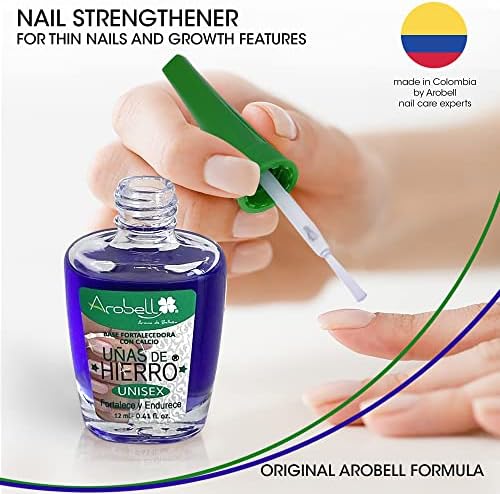 Arobell biotin and keratin infused nail growth support treatment clear base coat