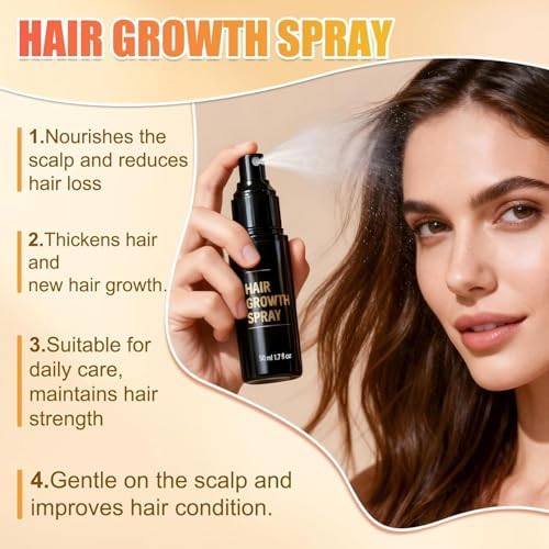 Demonstration of topical scalp application for thinning hair