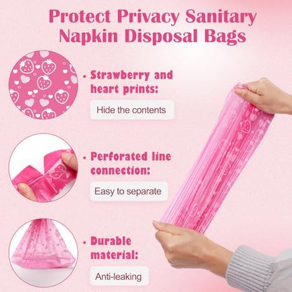 Luxiv feminine hygiene disposal bags for tampons and sanitary pads privacy handling.