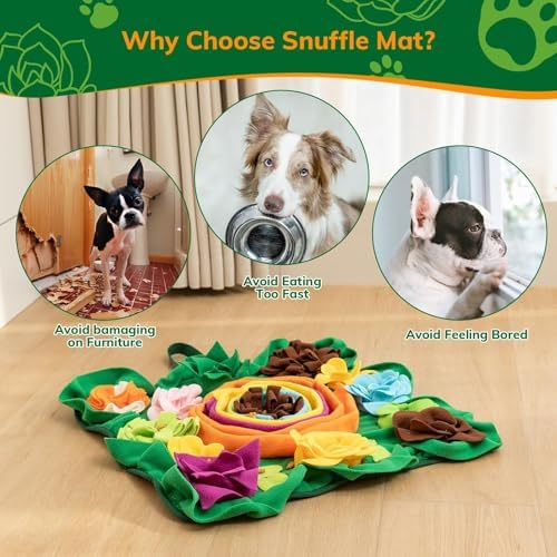 Puhohun Snuffle Mat for Dogs soft polyester fabric detail