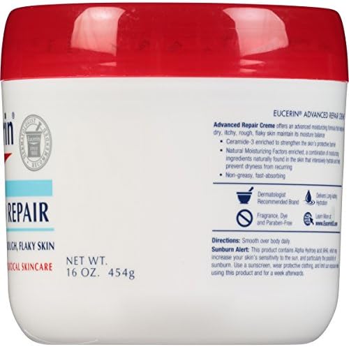Non-greasy repair cream absorbing quickly into very dry skin for all-day softness