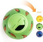 Niteangel treat ball showing adjustable opening mechanism